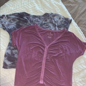 Two American Eagle soft and sexy V-neck T-shirts